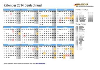 Kalender 2014