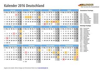 Kalender 2016