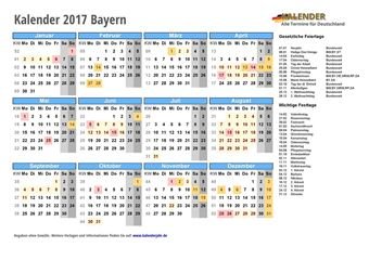 Kalender 2017Bayern Kalender 2017Bayern