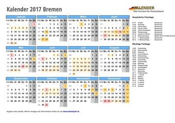 Kalender 2017Bremen Kalender 2017Bremen