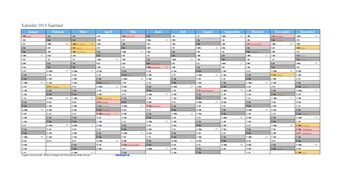 Kalender 2014Saarland