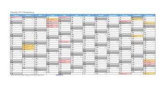 Kalender 2015Brandenburg