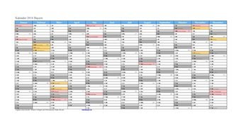 Kalender 2016Bayern