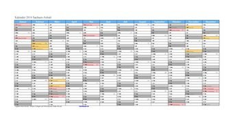 Kalender 2016Sachsen-Anhalt