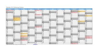 Kalender 2016Schleswig-Holstein