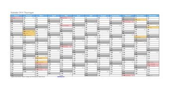 Kalender 2016Thueringen
