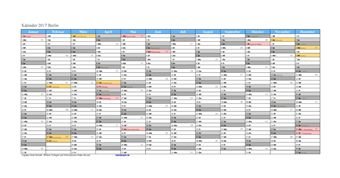 Kalender 2017Berlin Kalender 2017Berlin