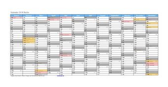 Kalender 2018Berlin Kalender 2018Berlin