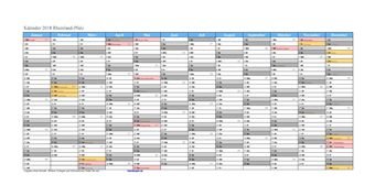 Kalender 2018Rheinland-Pfalz Kalender 2018Rheinland-Pfalz