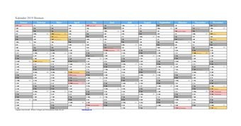 Kalender 2019Bremen