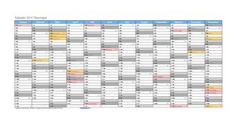 Kalender 2019Thueringen