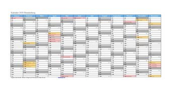 Kalender 2020Brandenburg