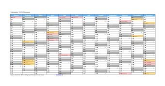 Kalender 2020Bremen