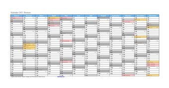 Kalender 2021Bremen
