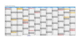 Kalender 2022Hamburg