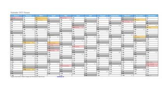Kalender 2022Hessen
