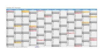 Kalender 2022Thueringen