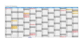 Kalender 2023Brandenburg