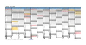 Kalender 2023Hessen