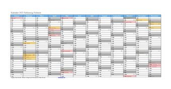 Kalender 2023Schleswig-Holstein