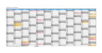 Kalender 2024Hessen