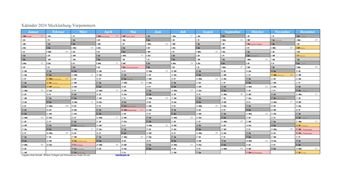Kalender 2024Mecklenburg-Vorpommern