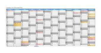 Kalender 2024Rheinland-Pfalz