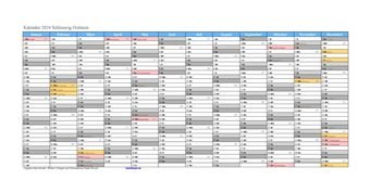 Kalender 2024Schleswig-Holstein