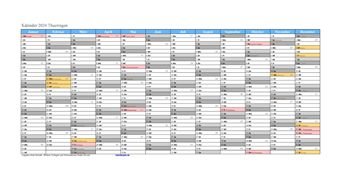 Kalender 2024Thueringen