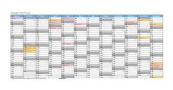 Kalender 2026Hessen
