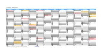 Kalender 2028Berlin