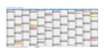 Kalender 2028Rheinland-Pfalz